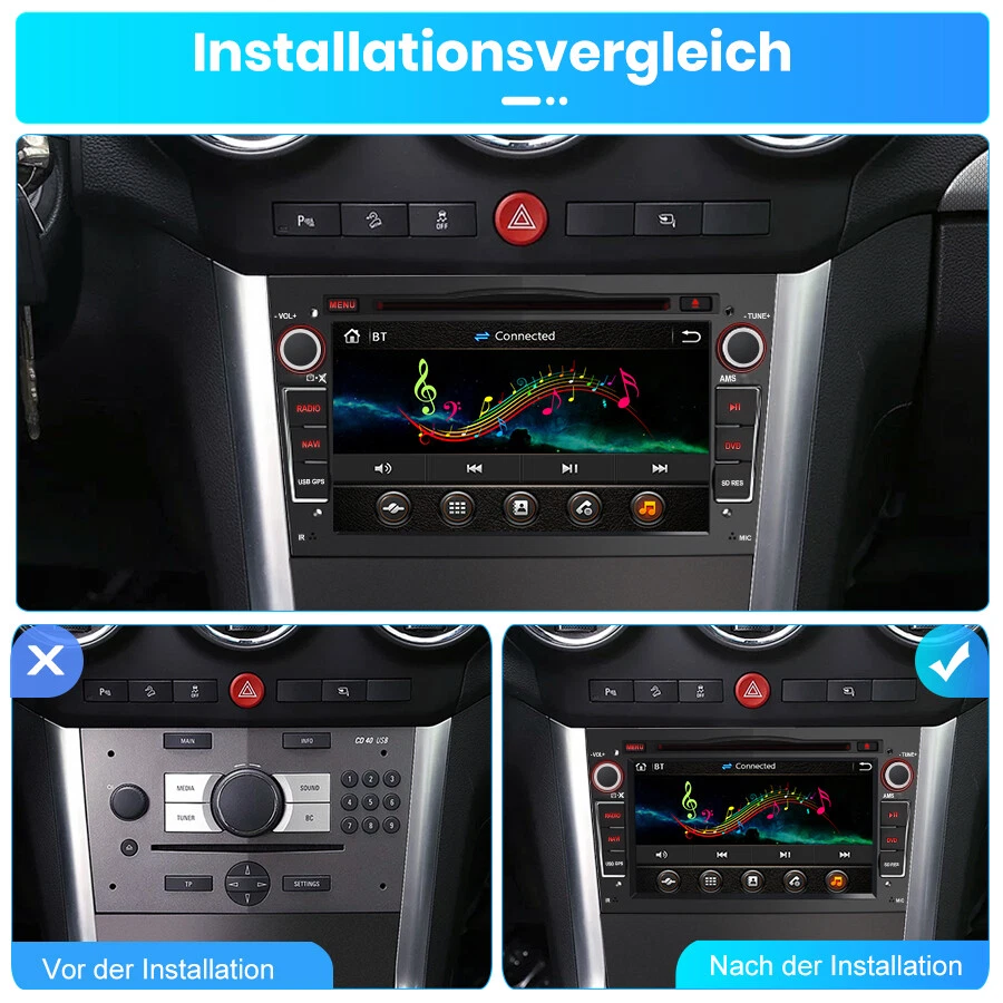7" Für Opel Astra Vivaro Vectra Zafira Corsa Tigra Autoradio CD DVD GPS Nav DAB+ - Bild 4 von 4