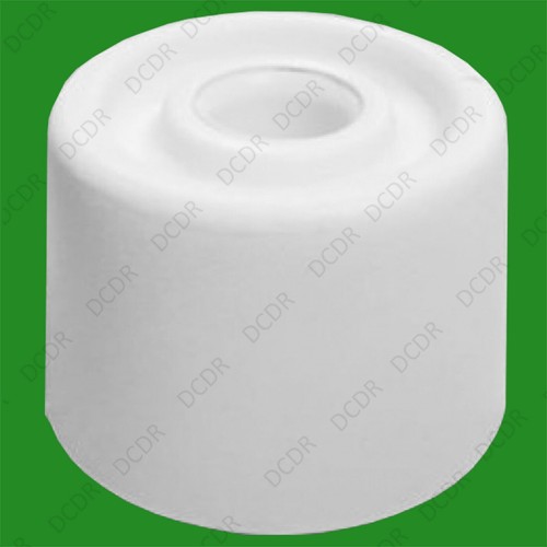1x 28mm (1 1/8" ) White PVC Floor Cylinder Wedge Door Stop, Skirting Stop Guard - Picture 9 of 9