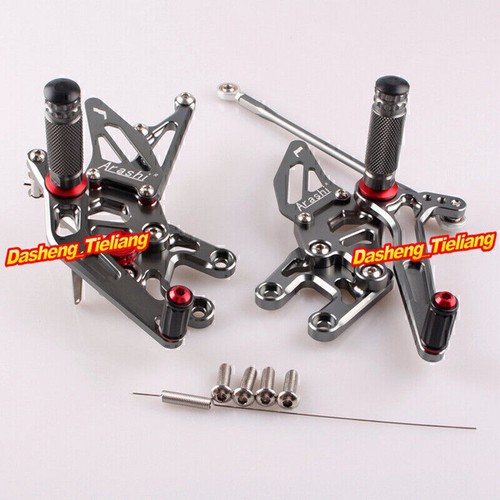 2x Motorcycle Rearset Footpegs Footrest For Kawasaki Ninja ZX10R 2004 2005 Gold - Picture 2 of 12