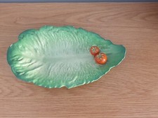 Vintage Carlton Ware Lettuce Leaf and Tomato Bowl / Dish Rg No 716032 Collector