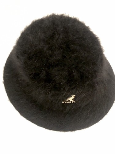 KANGOL Men’s Bucket Hat Old School Angora Black Lu
