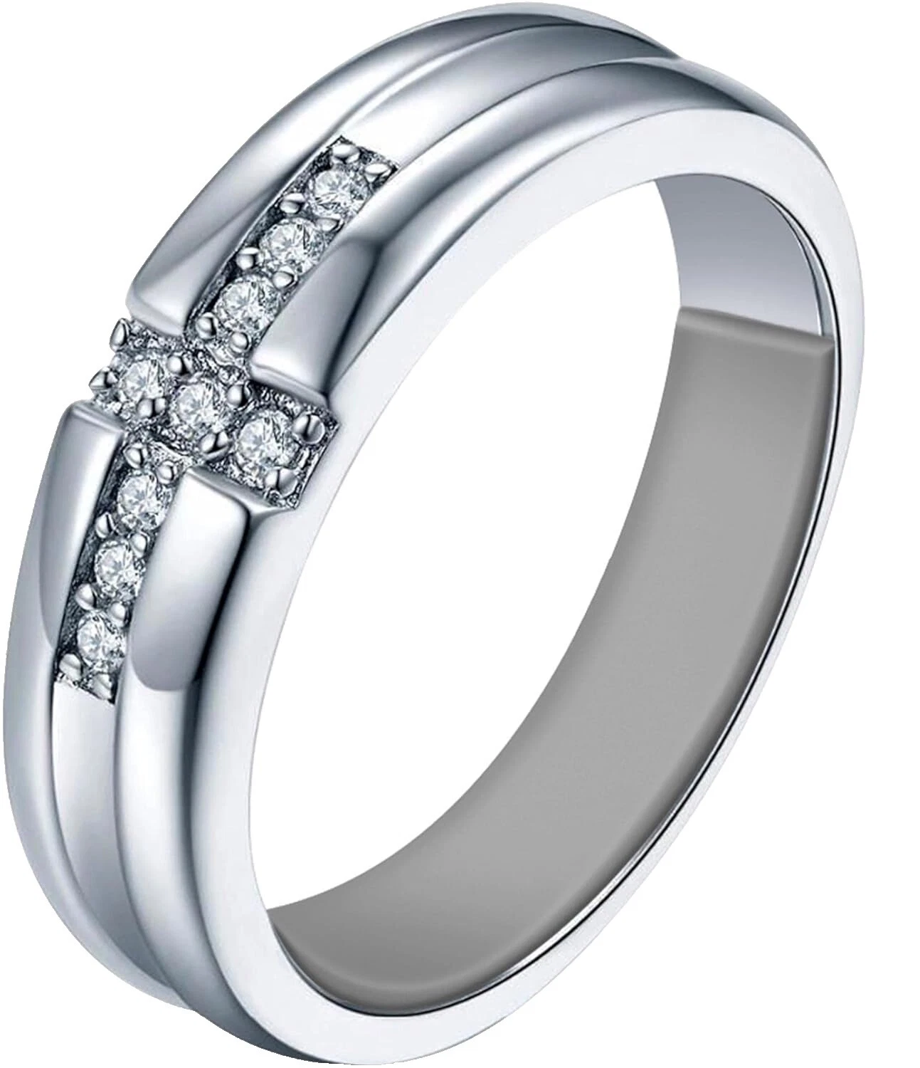 Anillos de moda de plástico negro