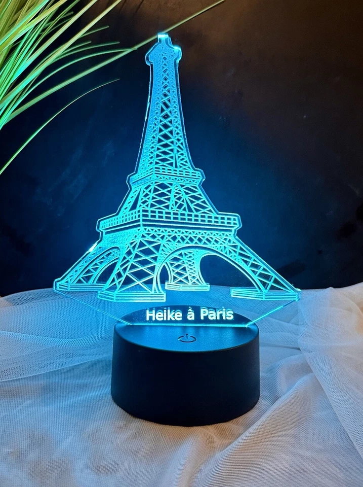 Personalisierte Acryl LDE Lichtlampe Eiffelturm Paris - Bild 4 von 4
