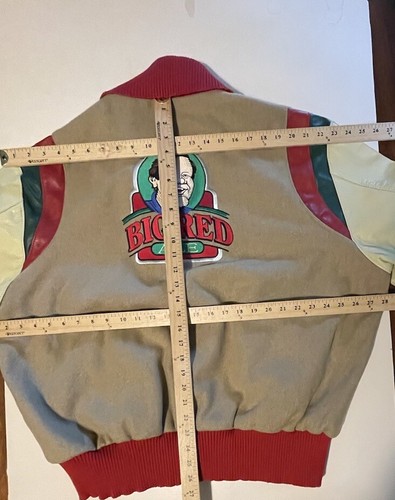 Vintage Holloway BIG RED ALE Wool/Leather Letterman Jacket USA MADE J1397 - Picture 5 of 9