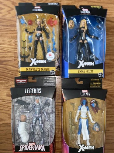 Marvel Legends Walgreens Exclusive-Mystique,Magik,Emma Frost, Silver Sanble