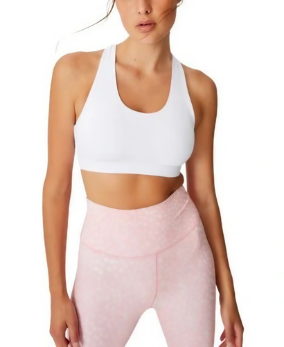 Cotton:On Workout Cut Cropped Solid Color Women's Sports Bra Removable Cups NWT - Picture 2 of 5