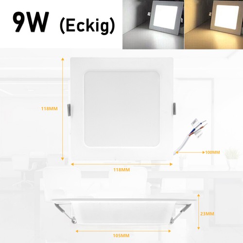 LED Panel Einbaustrahler 230V Einbauleuchte EinbauSpots flach slim Deckenleuchte - Bild 22 von 23