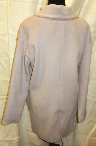 MAAC LONDON PATRON FAUX FUR WOOL POCKET COAT, 3/4 LENGTH LAVENDER WOMENS SIZE 6 - Picture 8 of 10