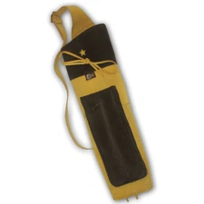 TRADITIONAL HUNTING OUTDOOR INDOOR ARCHERY LEATHER SHOULDER BACK ARROW QUIVER