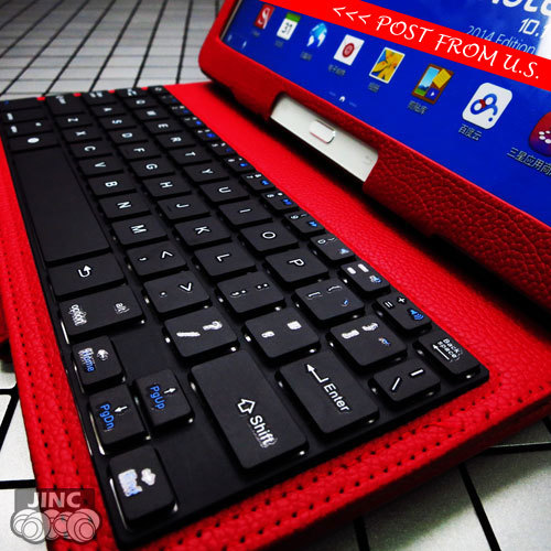 Funda protectora de cuero para teclado Bluetooth Samsung Galaxy Tab4 Tab 4 10.1 | eBay