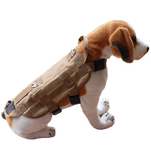 Dog Harness Outdoor Training Service Dog Molle Vest Harness 5 Sizes 4 Colors - Picture 25 of 29