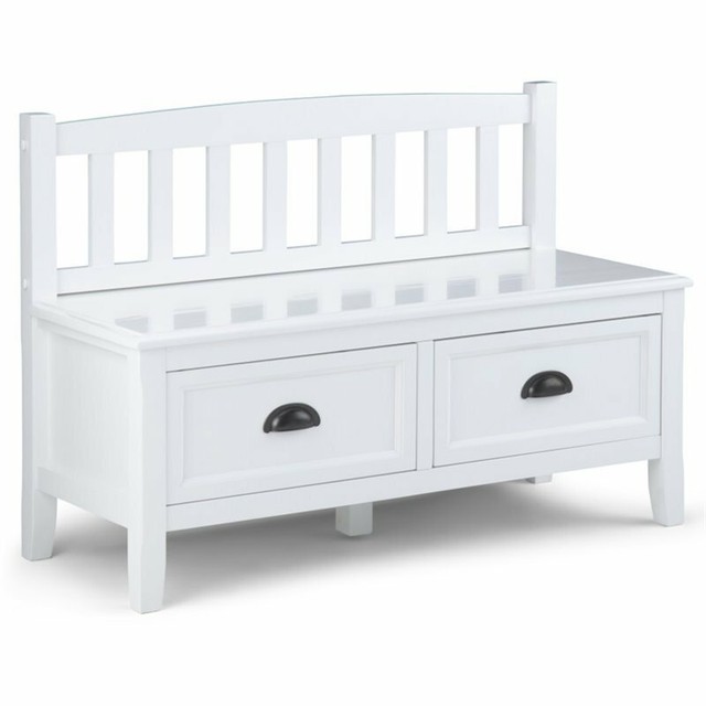 Ravenna Home Reeder Entryway Upholstered Storage Bench 47 2 W