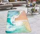 3D Beach Blue Waves NA14619 Game Rug Mat Elegant Photo Carpet Mat Fay