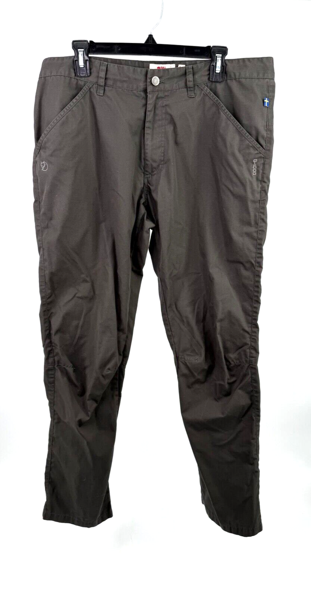 FJALL RAVEN G-1000 High Coast Fall Trousers Gray Long 36 x 32 US
