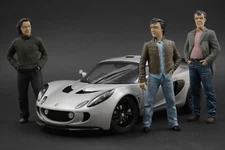 Clarkson & Hammond & May Figurines for 1:18 Grand Tour Bugatti Chiron AA  No Car