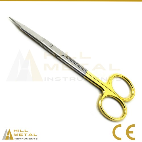 Goldman FOX Scissor CURVED+STRAIGHT Set Dental Trimming Tissues,Cutting Suture - Picture 4 of 9