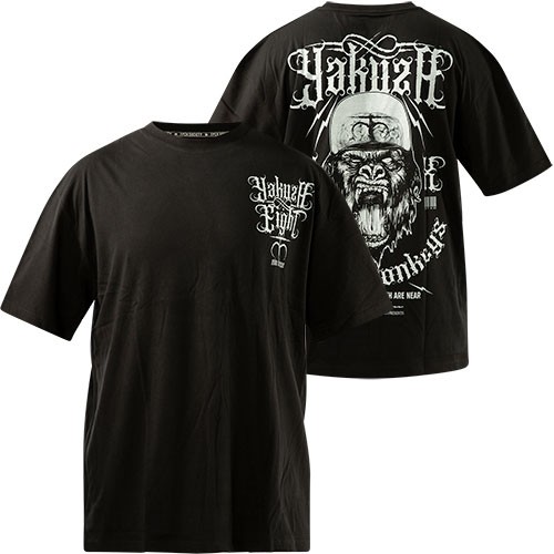 Футболка оверсайз с обезьянками ЯКУДЗА TSB-21045 Schwarz T-Shirts 4790₽