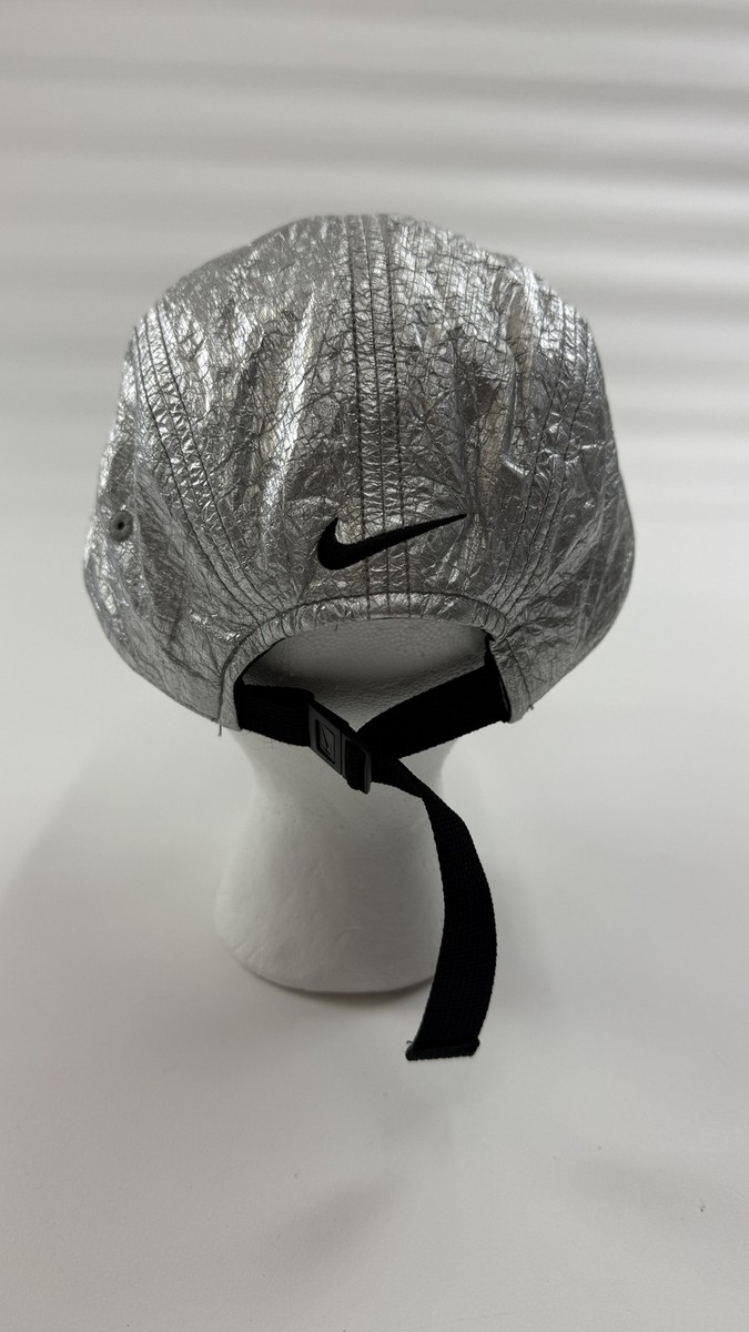Nike Hat Cap 5-Panel Silver AW84 Dri-FIT Reflective Running Mens