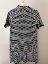 Nicole Miller Women's Academia Knit Black Heart Sweater Dress, size Small