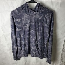 Lululemon Hoodie Women's 10 Incognito Camo HTR Black On Repeat Rulu Pullover