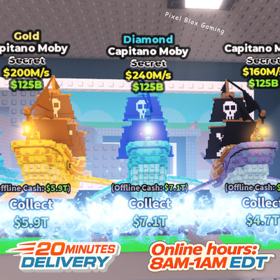 STEAL A BRAINROT  1 Random Capitano Moby 160M/s+ Cheap+Fast Delivery 