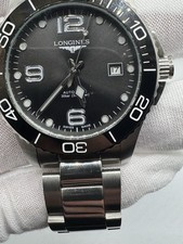 Longines HydroConquest 41mm L3.781.4 Men’s Black Dial - Extra Links - 300M Diver 9