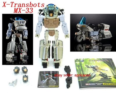 #ad X Transbots MX 33 Jocund Defensor Groove transforms a Police Motorcycle to robot $119.00