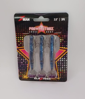 Zman PSLB35-03 PrawnstarZ Loose Body 3.5'' 3/0 Hook White Shrimp 3CT