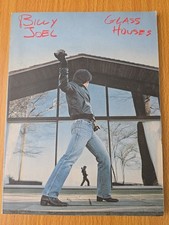 Billy Joel Glass Houses 1980 Piano Vocal Partituras Guitarra Acordes Libro de Letras