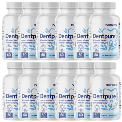 DentPure Dental Probiotic   Advanced Gum & Teeth Health Formula   12 Bottles