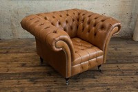 Chesterfield Design Sofa Sessel Couch Polster Luxus Textil Couchen 1 Sitzer #213