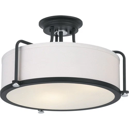 Calvary - 3 Light Semi-Flush Mount in Transitional style - 17.5 Inches wide by - Picture 9 of 11