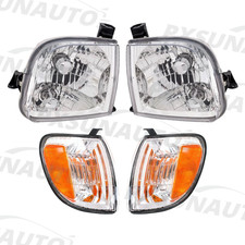 Headlights 4pcs For Toyota Tundra 2000-2004 Headlamp Corner Lamps Left Right Set