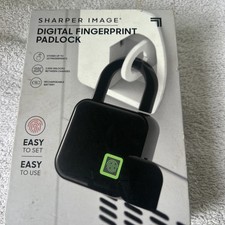 Sharper Image Digital Fingerprint Padlock . New In Box