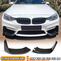 Adatto Per Bmw F80 M3 F82 F83 M4 14-19 Carbonio Splitter Anteriore Flaps Spoiler Labbro