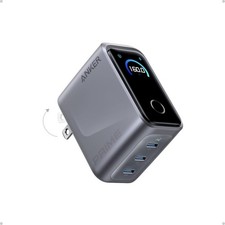Anker Prime Charger   160W 3-Port Compact GaN USB-C Charger Block Smart Display