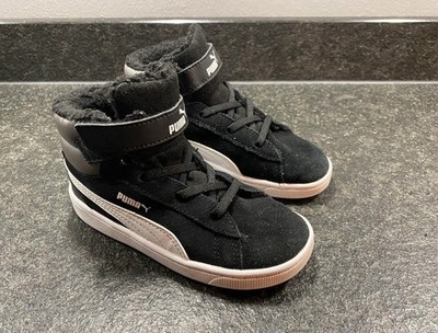 Puma Sneaker Mid Cut Vikky V2 schwarz grau gefüttert Gr. 27