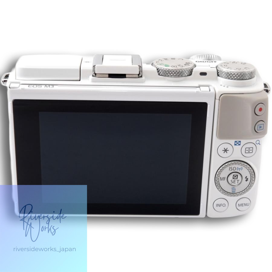 Canon EOS M3 Mirrorless Camera Kit EF-M15-45 IS STM White Used SD