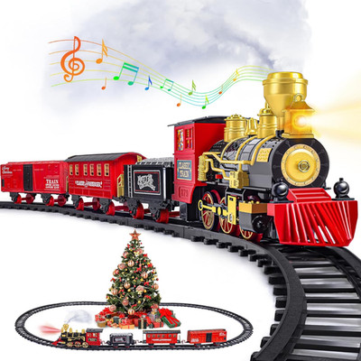 Train Set, Christmas Train Sets for Under The Tree, Electric Train Toy for Boys
