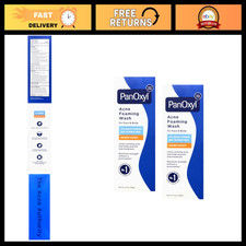 Acne Foaming Wash 10 Benzoyl Peroxide - 5.5 oz 156 g - 2 Pack for Clear Skin