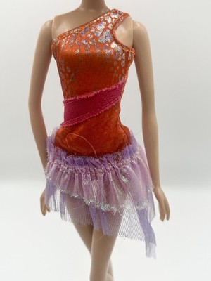 Winx Club Stella Sirenix Fee orange lila Kleid Rock Puppenkleidung 2013 Jakks