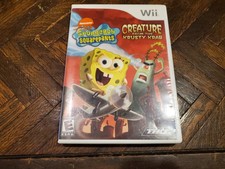 Spongebob Squarepants Creature From Krusty Krab Nintendo Wii Case+manual Only