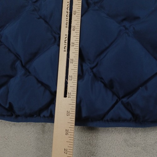 Woolrich Vest Womens XL Blue Quilted Down Full Zip Pockets Outdoor Casual - Picture 8 of 9