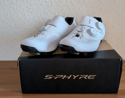 Shimano S-Phyre SH-XC903 MTB/Gravel-Schuhe, Weiß, Größe 42 Wide
