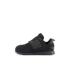 New Balance Kid's 574 New-B V1 Hook and Loop Sneaker - Black/Black