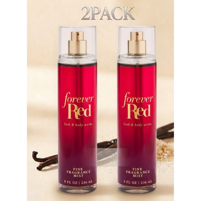 NEW Bath & Body Works 2 PACK Forever Red Fine Fragrance Mist 8 fl oz