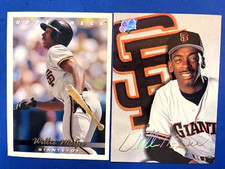 Willie McGee 1993 Upper Deck & 1993 Leaf Studio Baseball - Giants