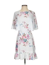 PrettyLittleThing Women White Casual Dress 4