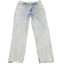 ABERCROMBIE FITCH THE 90'S STRAIGHT ULTRA HIGH RISE Jeans 32/14R Light Wash