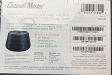 Channel Master CM-7600 Stream Media Player OTA Tuners DVR Capability Open Box